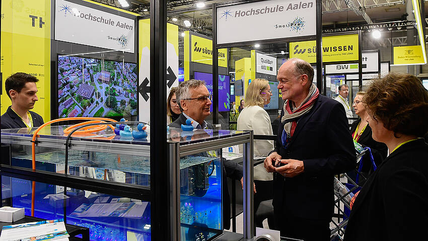 © e-mobil BW | Studio DK Busch Hannover Messe 2024: Großes Interesse an den Forschungsthemen der Hochschule Aalen