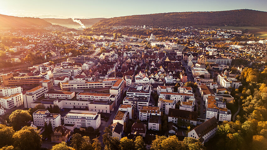 Stadt Aalen aus der Vogelperspektive Stadt Aalen aus der Vogelperspektive